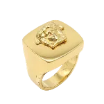 Gold Metal Versace Ring