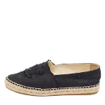 Black Canvas Chanel Espadrilles