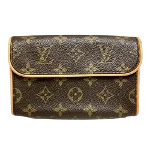 Brown Canvas Louis Vuitton Florentine Pochette