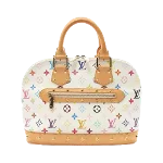 White Canvas Louis Vuitton Alma