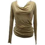 Brown Fabric DKNY Top