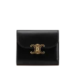 Black Leather Celine Wallet