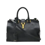 Black Leather Yves Saint Laurent Handbag