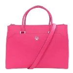 Pink Leather MCM Tote