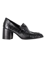 Black Leather The Row Flats