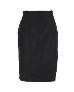 Black Cotton Yves Saint Laurent Skirt