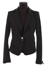 Black Fabric Patrizia Pepe Blazer