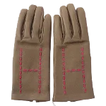 Brown Leather Hermès Gloves