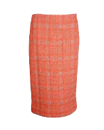 Orange Wool Dries Van Noten Skirt