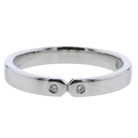 Silver Plastic Hermès Ring
