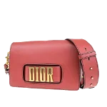 Red Leather Dior Belt Bag