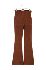 Brown Leather FRAME Pants