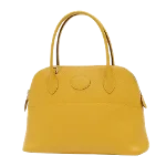 Yellow Leather Hermès Bolide