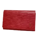 Red Leather Louis Vuitton Wallet