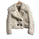 Beige Fur Yves Salomon Jacket