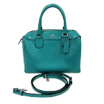 Green Leather Coach Handbag