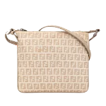 Beige Canvas Fendi Crossbody Bag