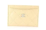 Beige Leather Chanel Wallet