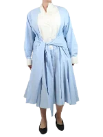 Blue Cotton Loewe Dress