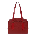 Red Leather Louis Vuitton Voltaire