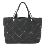 Black Fabric Chanel Travel Line