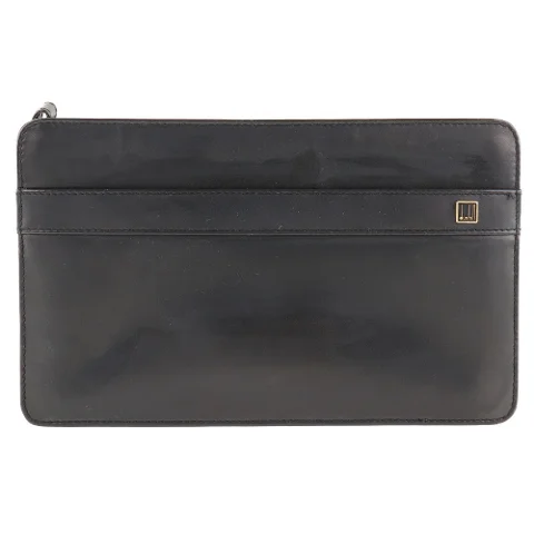 Black Leather Dunhill Clutch