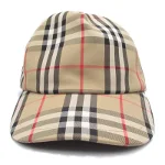 Beige Cotton Burberry Hat