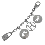 Silver Metal Hermès Key Chain