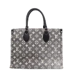 White Fabric Louis Vuitton Onthego