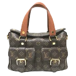 Brown Canvas Louis Vuitton Manhattan