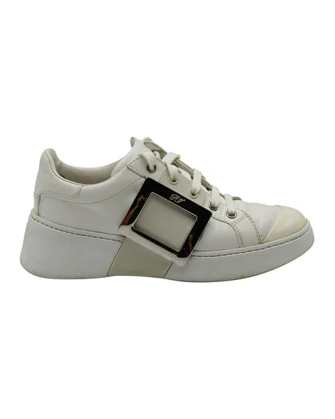 White Leather Roger Vivier Sneakers