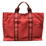 Red Canvas Hermès Herline