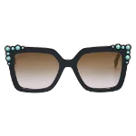 Black Plastic Fendi Sunglasses