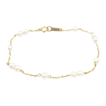 White Yellow Gold Tasaki Bracelet