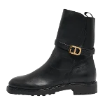 Black Leather Dior Boots