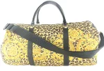 Animal print Leather Versace Travel Bag