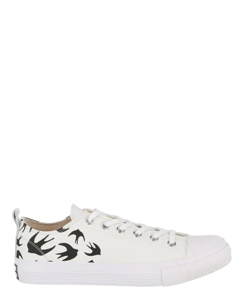 White Cotton Alexander McQueen Sneakers