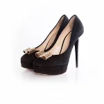 Black Suede Elisabetta Franchi Heels