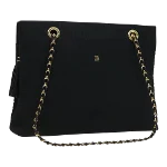 Black Nylon Bally Shoulder Bag