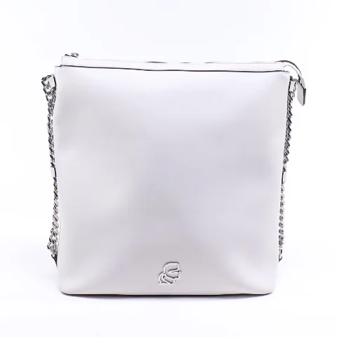 White Leather Karl Lagerfeld Crossbody Bag