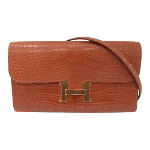 Brown Leather Hermès Shoulder Bag