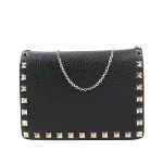 Black Leather Valentino Crossbody Bag