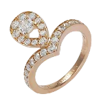 Pink Rose Gold Chaumet Ring