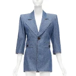 Blue Cotton Yves Saint Laurent Blazer