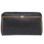 Brown Canvas Dior Clutch