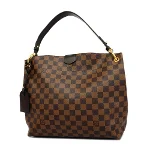 Brown Fabric Louis Vuitton Shoulder Bags