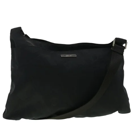Black Canvas Bottega Veneta Shoulder Bag