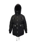 Black Polyester Dsquared2 Coat