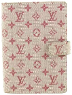 Burgundy Canvas Louis Vuitton Agenda