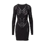 Black Viscose Balmain Dress